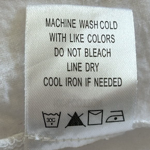 Tyler Boe Izzy Eyelet Topper Crochet Dress w Bell Sleeves Notch Neck White - Picture 14 of 15